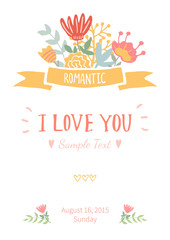 Romantic vintage card