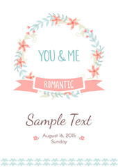Romantic vintage card