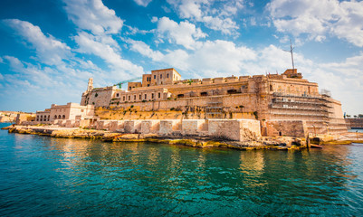 view on Fort Saint Angelo in Birgu