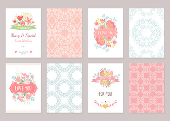 Romantic vintage cards collection