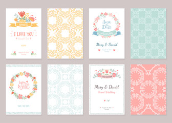 Romantic vintage cards collection