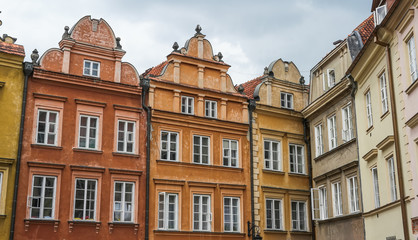 Fototapeta na wymiar beautiful architecture in Warsaw