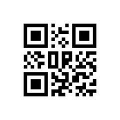 Qr code icon. Vector illustration. Eps 10