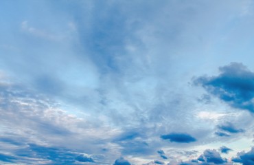 Blue sky and clouds background