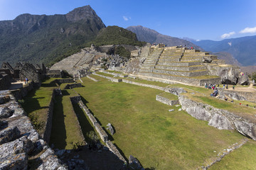 Fototapeta na wymiar Machu Picchu, Peruvian Historical Sanctuary and a World Cultural Heritage