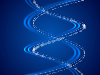 Obraz premium blue abstract background, spiral