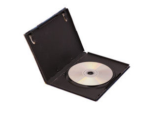 Cd disc on white background, 