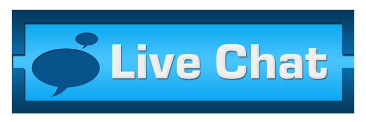 Live Chat Shaded Blue Blocks 
