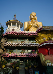 Statue of Lord Buddha at Golden Temple at Dambulla.