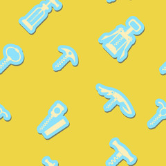 Seamless background with corkscrew for your design