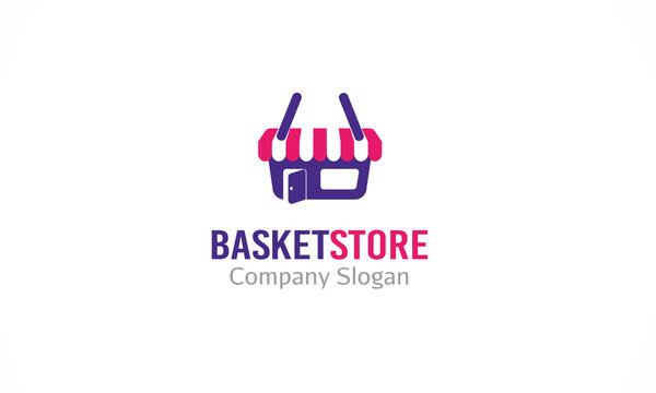Logo Basket Store Stock Vector | Adobe Stock