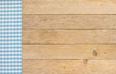 Holz Hintergrund mit Karo Muster Blau Weiß