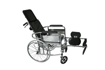 Wheelchairs for patients and the disabled, medical equipment. White background.