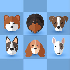 Dog Breeds : Vector Illustration