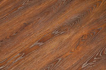 Brown wood grain parquet texture. Wooden background