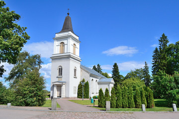 Fototapeta na wymiar Hamina, Finland. St. Mary church