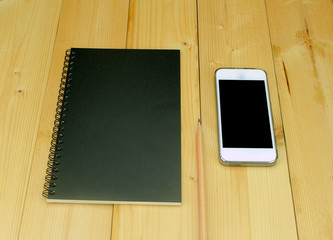 smart phone with note book