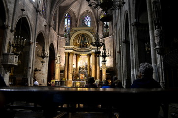 Inside of a church