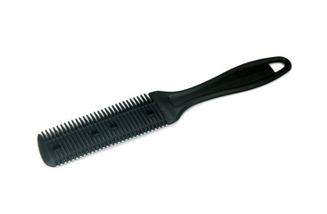 Comb. Equipment Barber. Isolated on White Background.