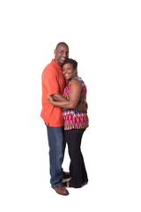 Portrait of an older couple isolated