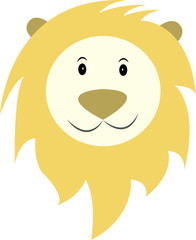Happy lion vector