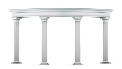 Entrance group with columns in the classical style
