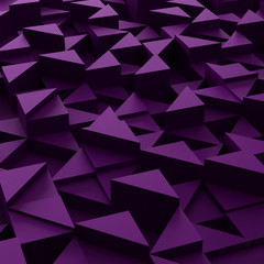 background of 3d violet triangle blocks