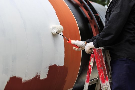 Repainting surface for protection corrosion 