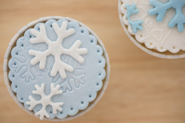 Snow Flake Cupcake