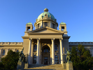 Nationalparlament Serbiens in Belgrad