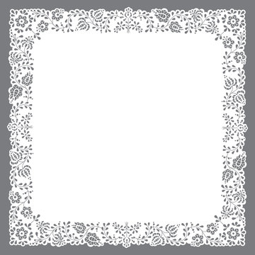 Square Paper Cut Doily