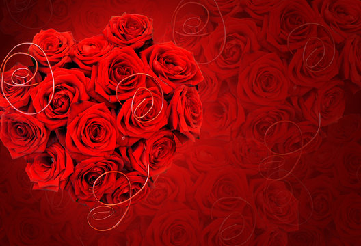 Herz aus Rosen