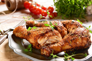 Chicken legs with thyme