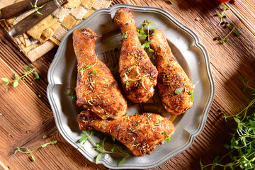Chicken legs with thyme
