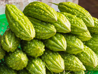 fresh green momordica