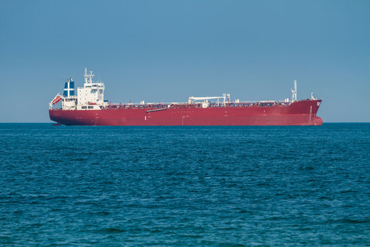 Big cargo ship in sea