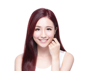 Fototapeta premium Beauty woman with charming smile