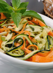 Salad of zucchini and carrots