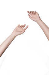 Hand Posing Celebration