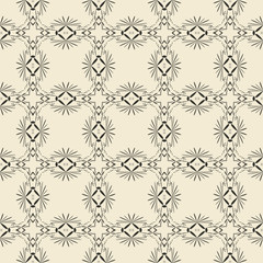 Geometric ornament seamless pattern.  Monochrome design template seamless background. Round, polygonal and grunge motif endless texture.
