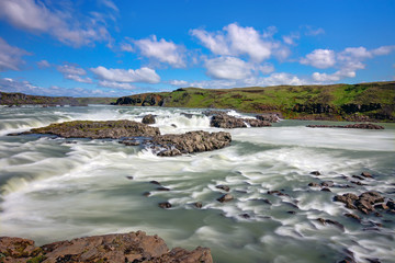 The Urridafoss waterfall, the most powerful in Iceland