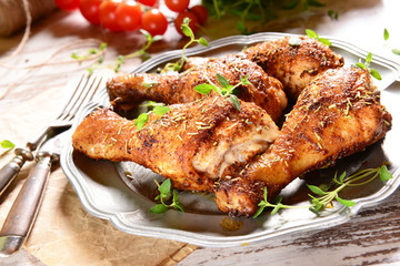 Chicken legs with thyme