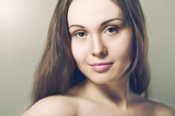 Obraz premium woman face closeup