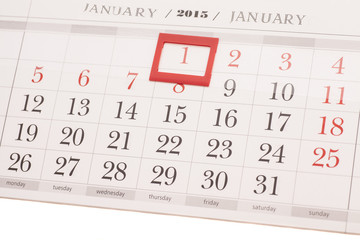2015 year calendar. January calendar