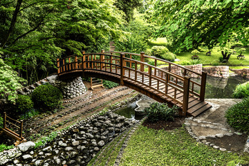 Japanese motives in Albert Kahn Park. Boulogne-Billancourt Paris