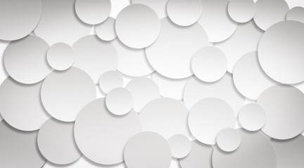 Fototapeta white round stickers for brainstorming / presentation obraz