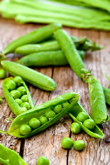 Grüne Erbsen 