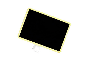 A little blank blackboard isolated on white background