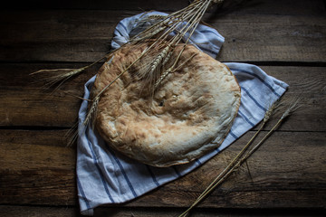 homemade pita bread from the tandoor