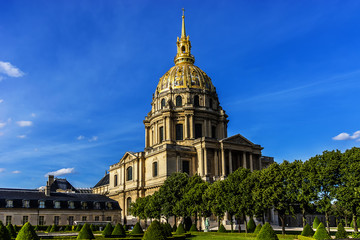 Obraz premium Les Invalides (National Residence of Invalids) in Paris, France.